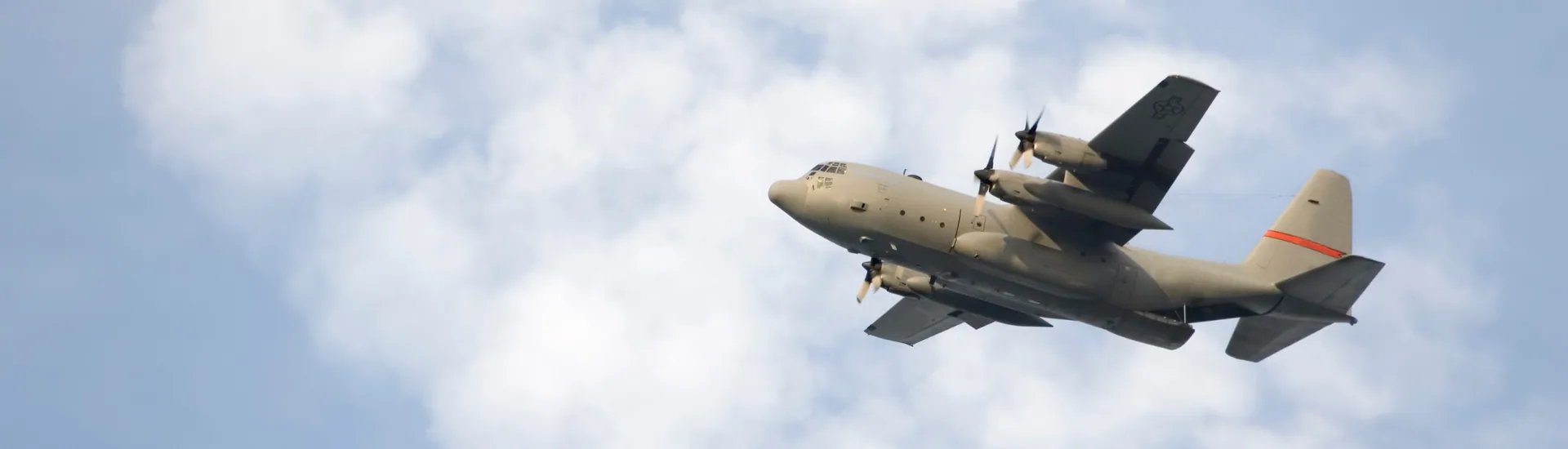 Military transport aircraft on the flight line